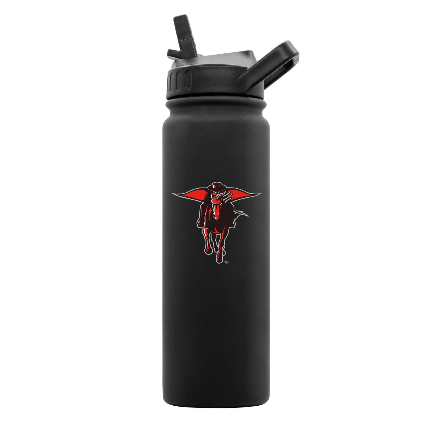 Texas Tech 24oz Black Soft Touch Dbl Wall Btl - Logo Brands