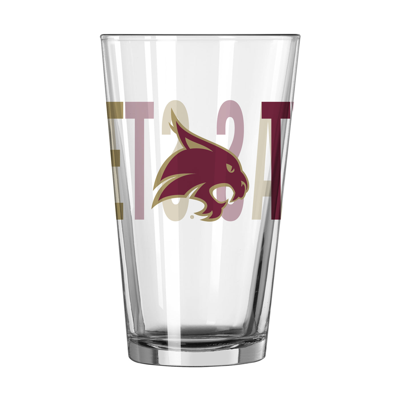 Texas State 16oz Overtime Pint Glass - Logo Brands