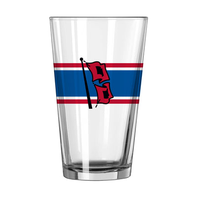 Tulsa 16oz Stripe Pint Glass - Logo Brands