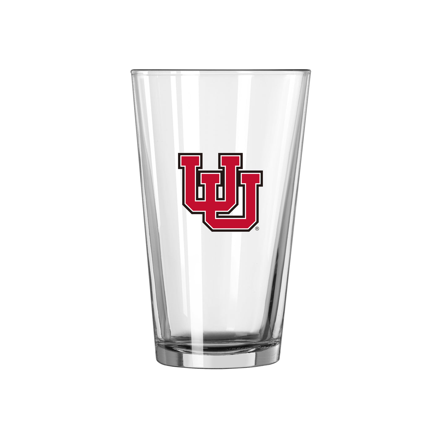Utah 16oz Logo Pint Glass - Logo Brands