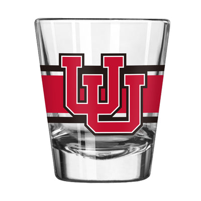 Utah 2oz Stripe Shot Glass - Logo Brands