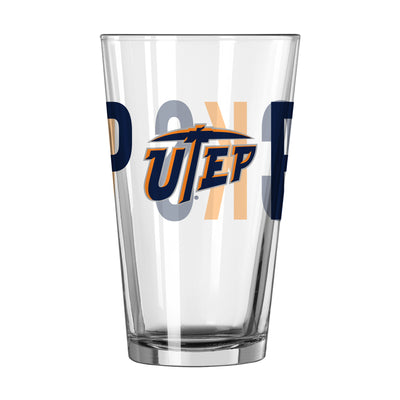 UTEP 16oz Overtime Pint Glass - Logo Brands