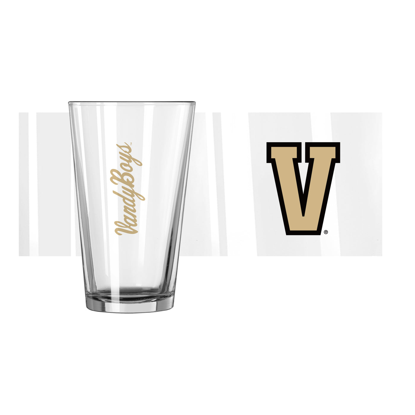 Vanderbilt 16oz VandyBoys Pint Glass - Logo Brands