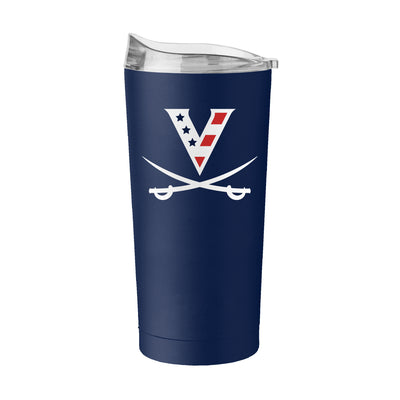 Virginia Red White & HOO 20oz Flipside Powder Coat Tumbler - Logo Brands