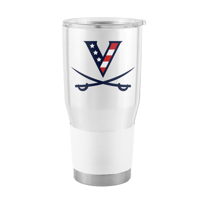 Virginia Red White & HOO 30oz Flipside Stainless Steel Tumbler - Logo Brands