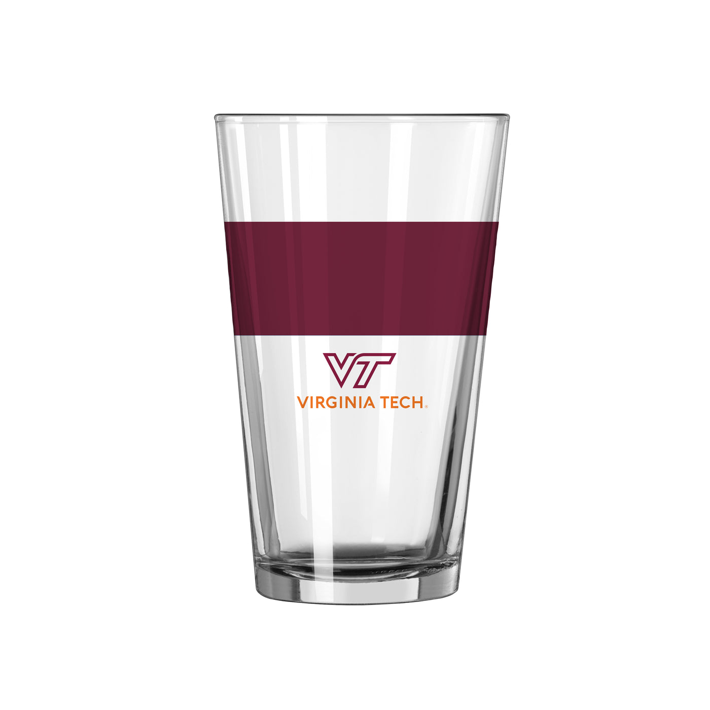 Virginia Tech 16oz Colorblock Pint Glass