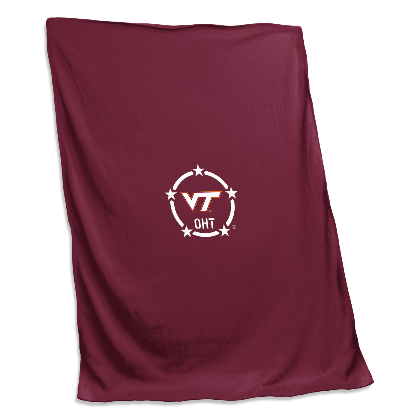Virginia Tech/OHT Screened Sweatshirt Blanket