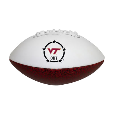 Virginia Tech/OHT Fullsize Autograph Football - Logo Brands