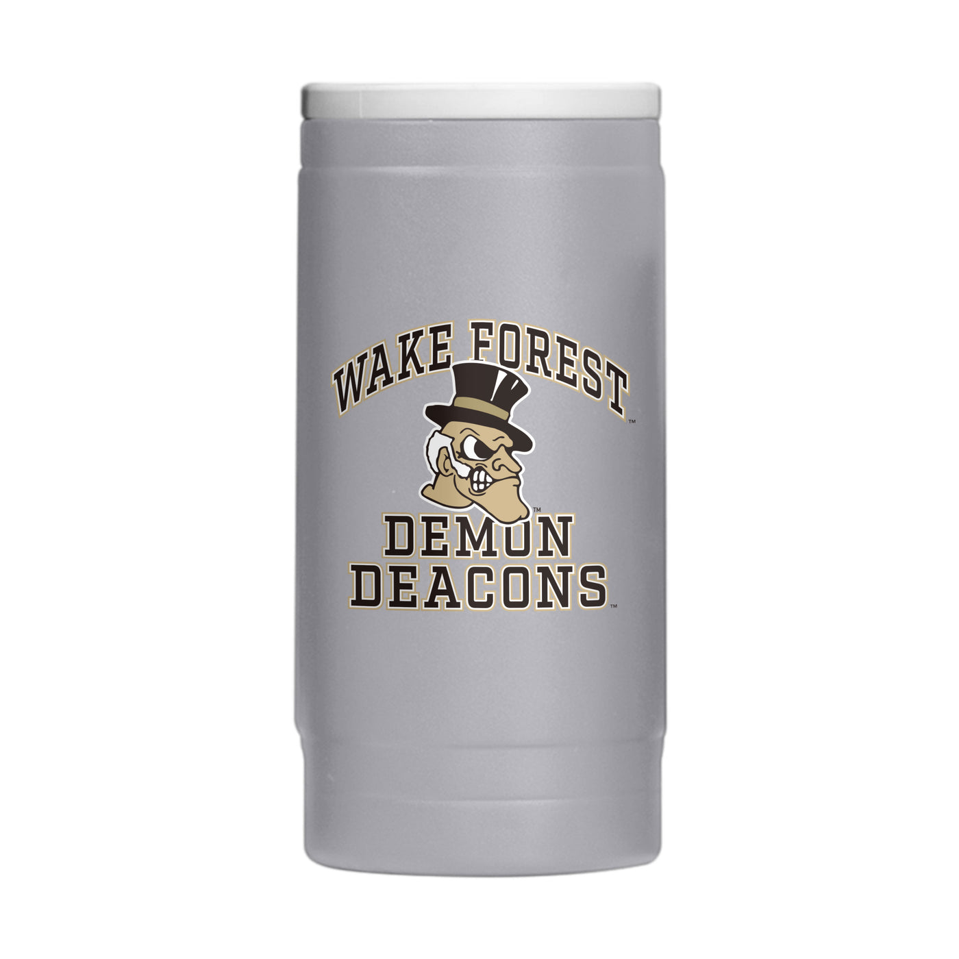 Wake Forest 12oz Athletic Powder Coat Slim Can Coolie