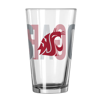 Washington State 16oz Overtime Pint Glass - Logo Brands