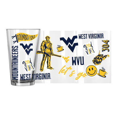 West Virginia 16oz Native Pint Glass - Logo Brands