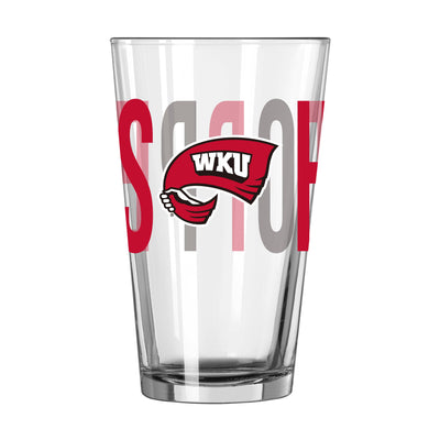 Western Kentucky 16oz Overtime Pint Glass - Logo Brands