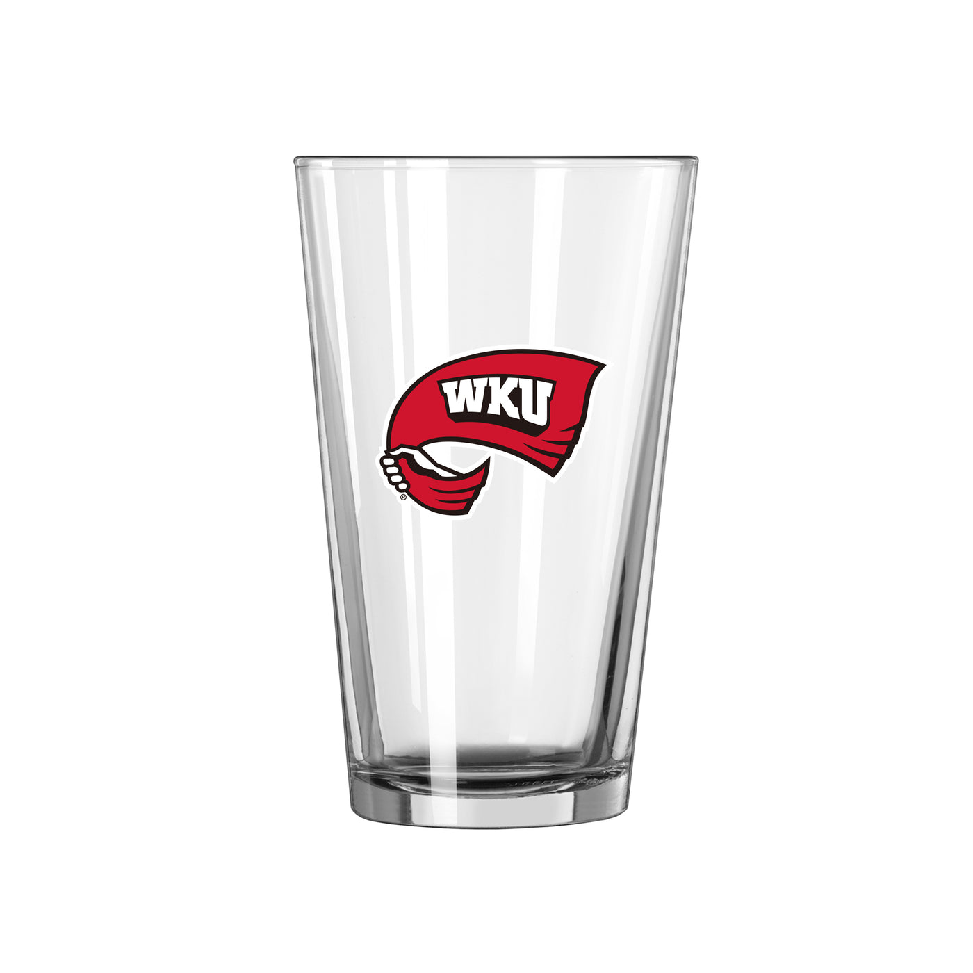 Western Kentucky 16oz Logo Pint Glass