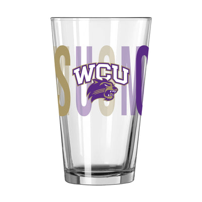 Western Carolina 16oz Overtime Pint Glass - Logo Brands