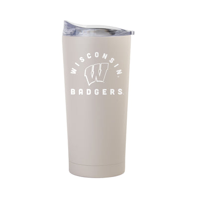 Wisconsin 20oz Archway Sand Powder Coat Tumbler - Logo Brands