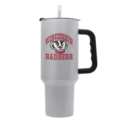 Wisconsin 40oz Athletic Powder Coat Tumbler - Logo Brands