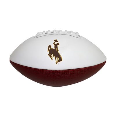 Wyoming Official-Size Autograph Football - Logo Brands