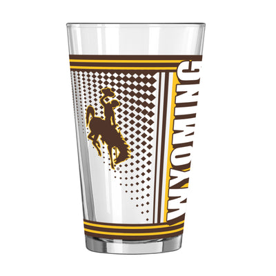 Wyoming 16oz Hero Pint Glass - Logo Brands