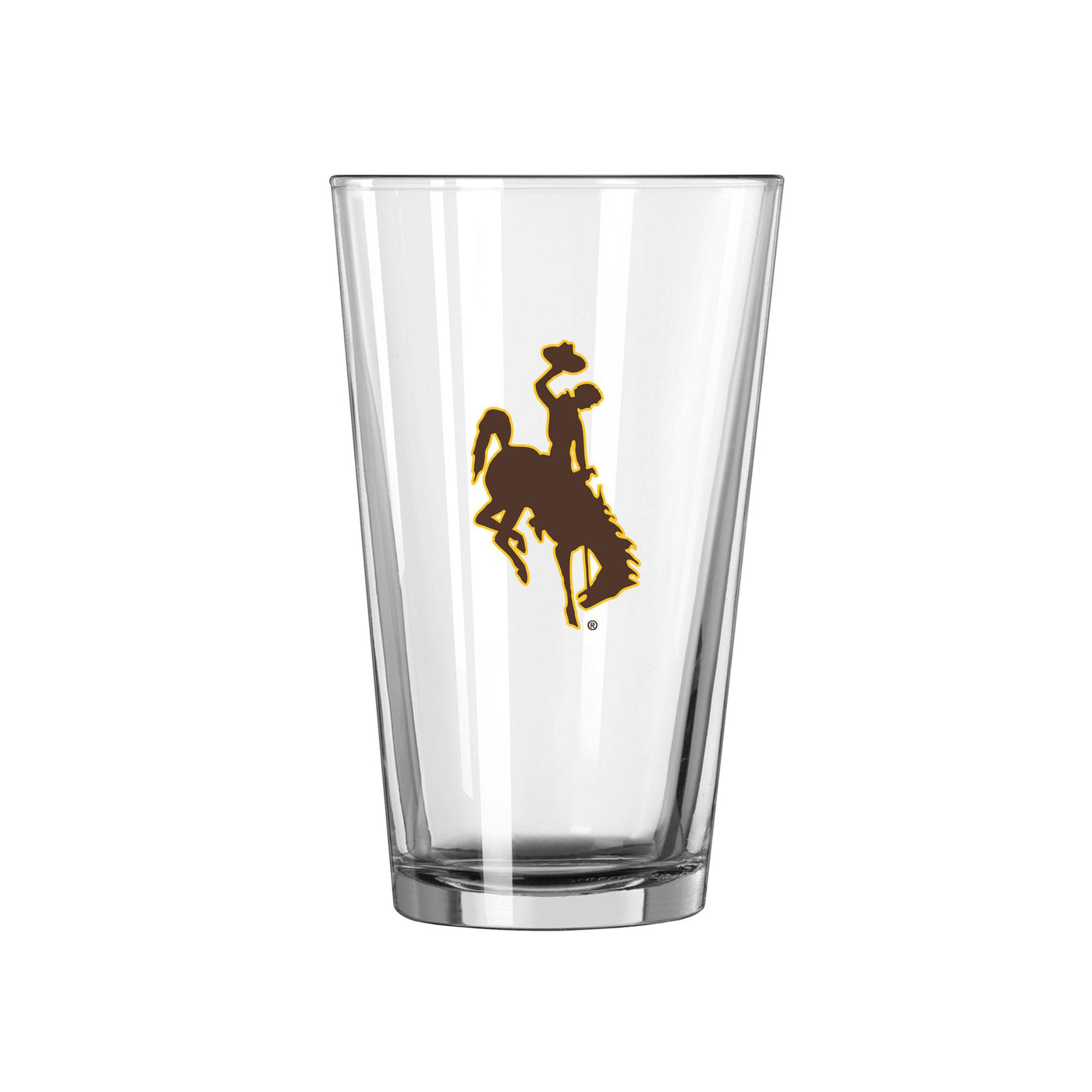 Wyoming 16oz Logo Pint Glass - Logo Brands