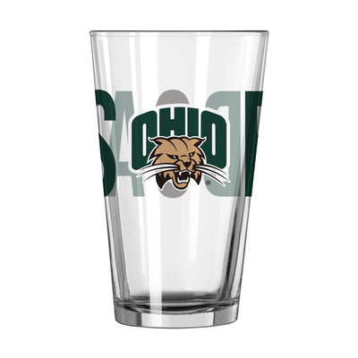 Ohio Bobcats 16oz Overtime Pint Glass - Logo Brands