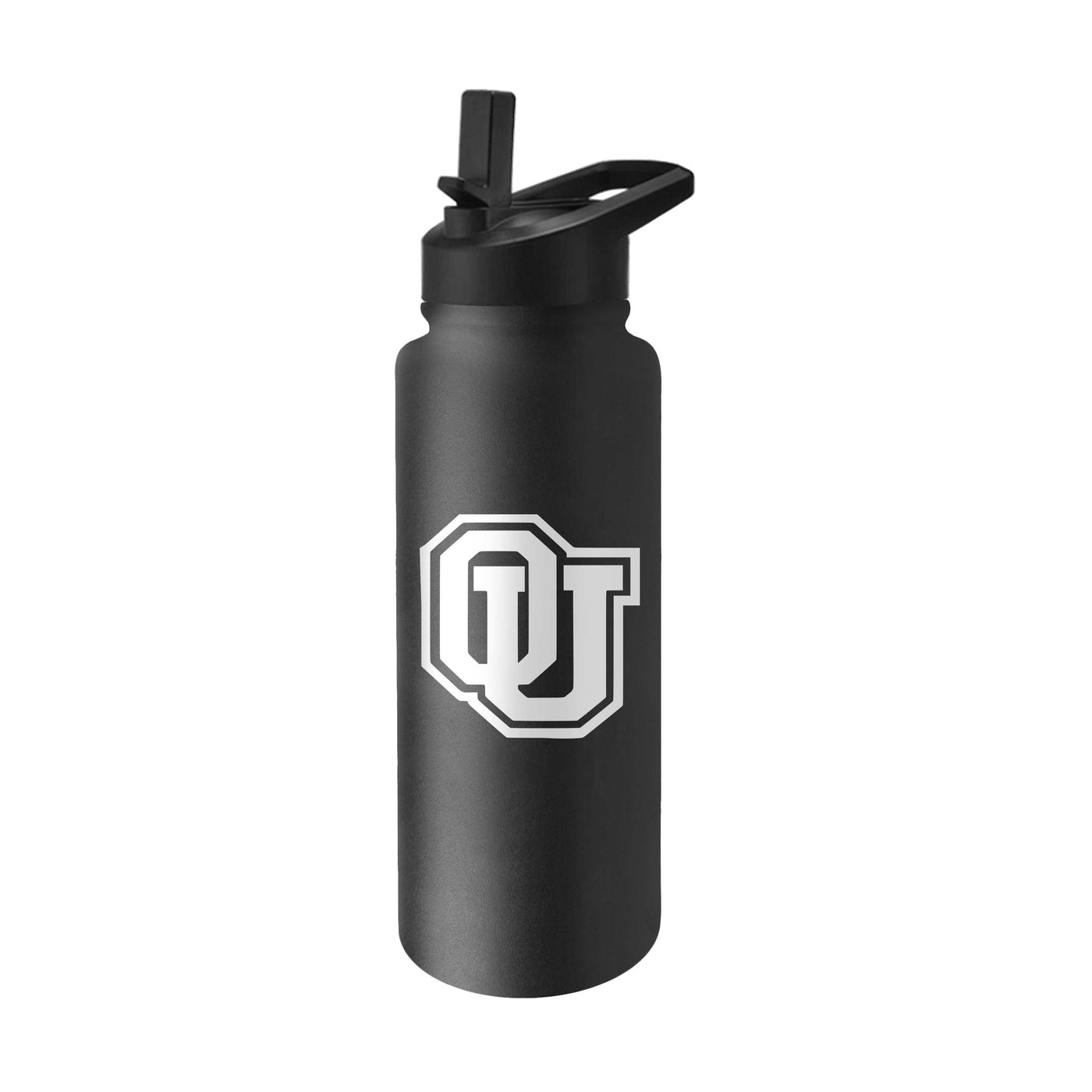 Ohio Bobcats 34oz Black Quencher Flip Top Water Bottle - Logo Brands