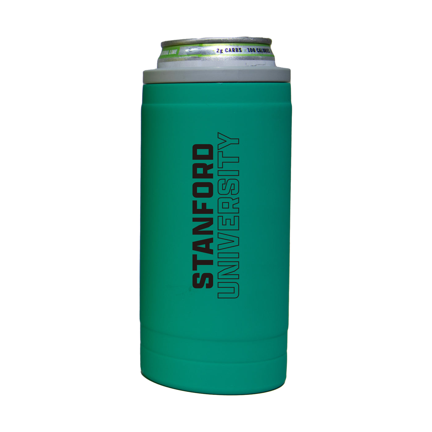 Stanford 12oz Optic Stacked Soft Touch Slim Coolie - Logo Brands