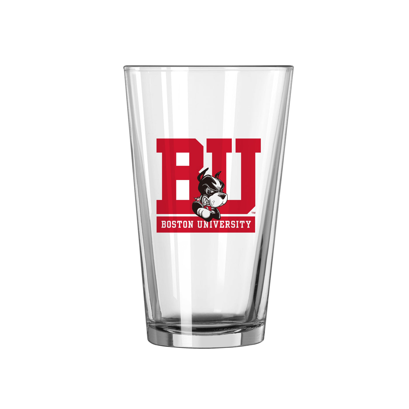 Boston University 16oz Gameday Pint Glass - Logo Brands