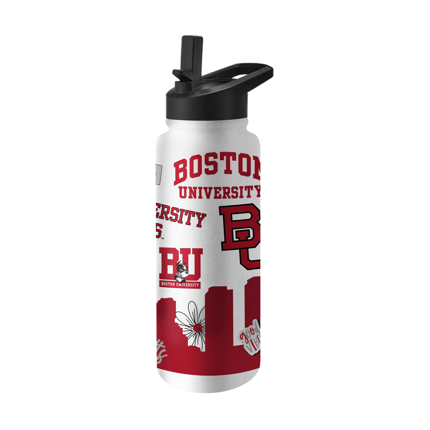 Boston University 34oz Native Quencher Bottle - Logo Brands