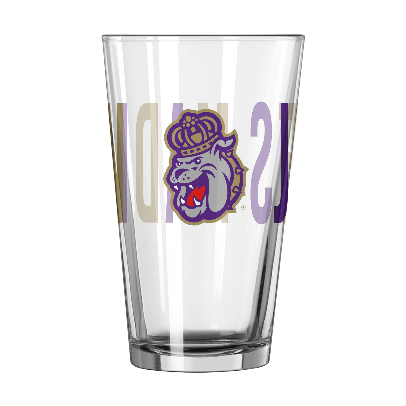 James Madison 16oz Overtime Pint Glass - Logo Brands