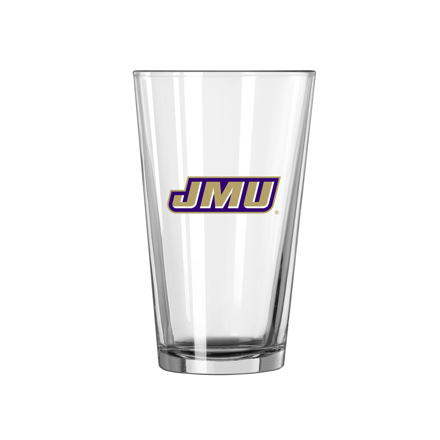 James Madison 16oz Logo Pint Glass - Logo Brands