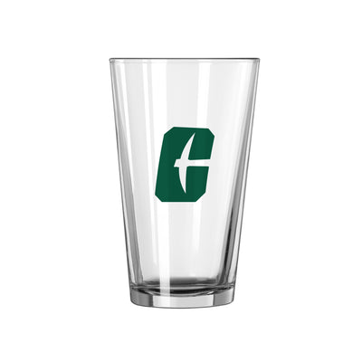 North Carolina Charlotte 16oz Logo Pint Glass - Logo Brands