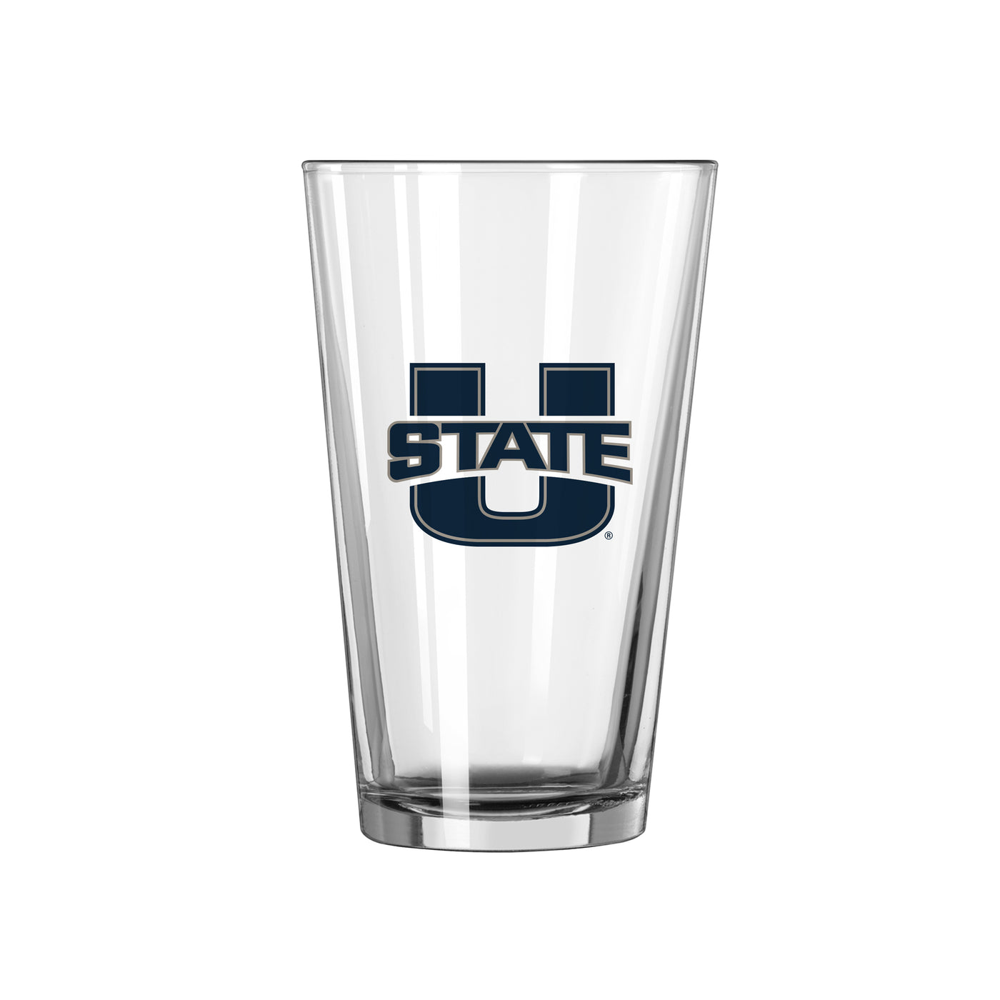 Utah State 16oz Logo Pint Glass - Logo Brands