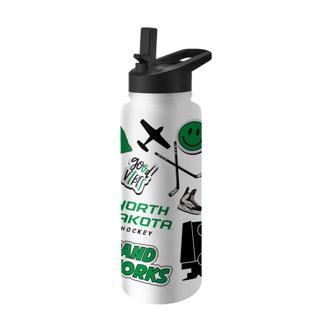 North Dakota Hockey 34oz Native Quencher Bottle - Logo Brands