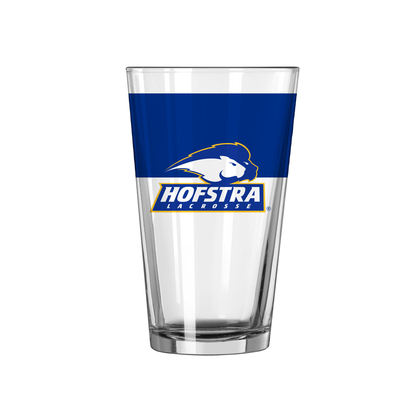 Hofstra Lacrosse 16oz Colorblock Pint Glass - Logo Brands