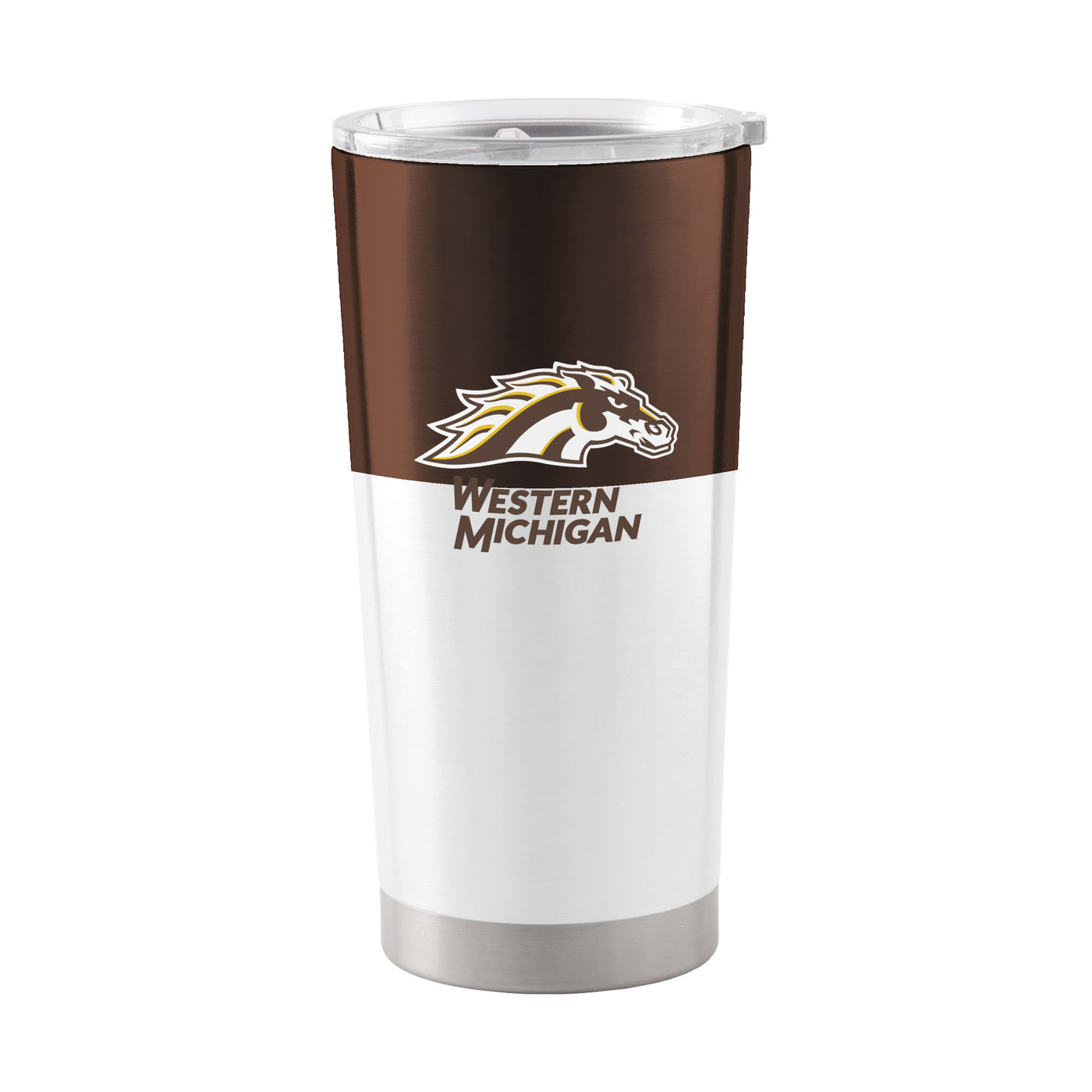 Western Michigan 20oz Colorblock Stainless Tumbler - Logo Brands