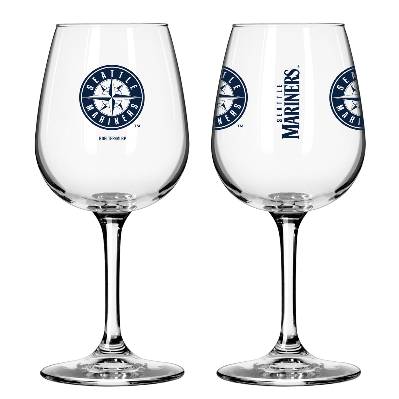 Seattle Mariners 12oz Gameday Stemmed Wine Glass