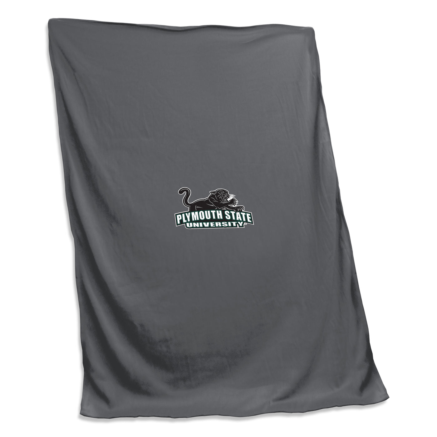 Plymouth State University Charcoal Screened Sweatshirt Blanket - Logo Brands