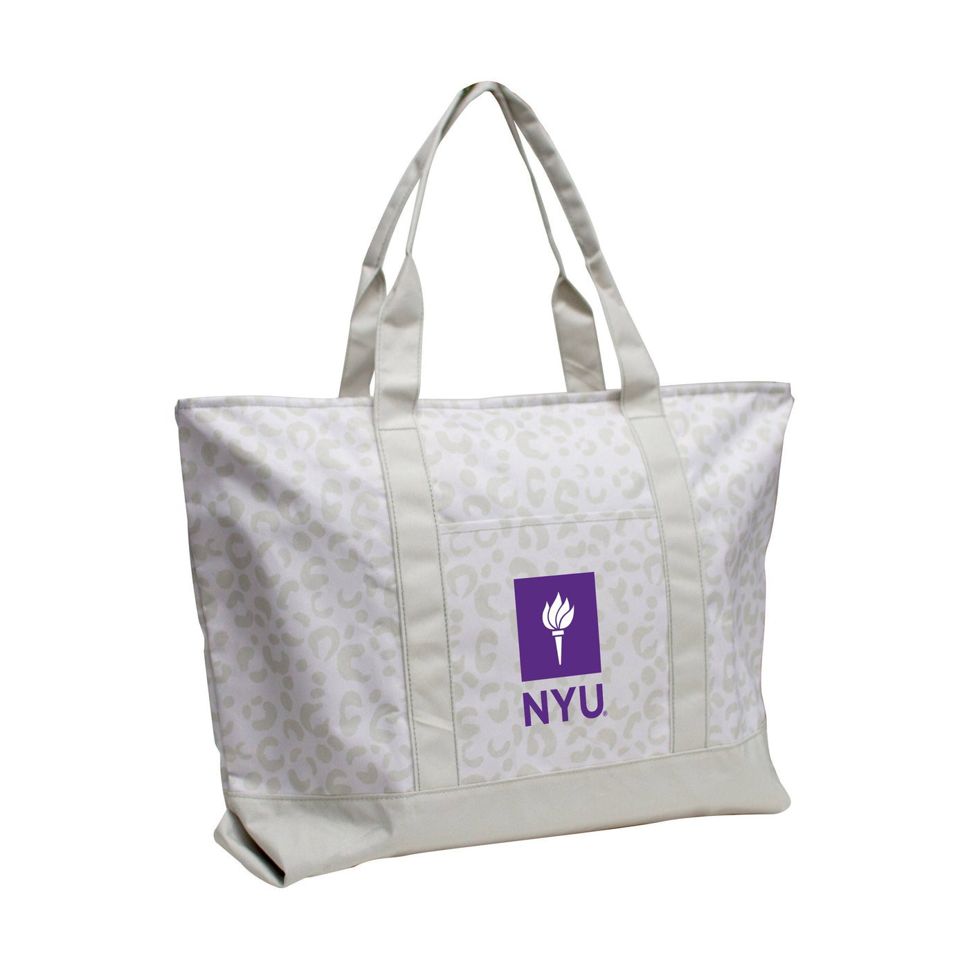 NYU Leopard Pattern Tote - Logo Brands