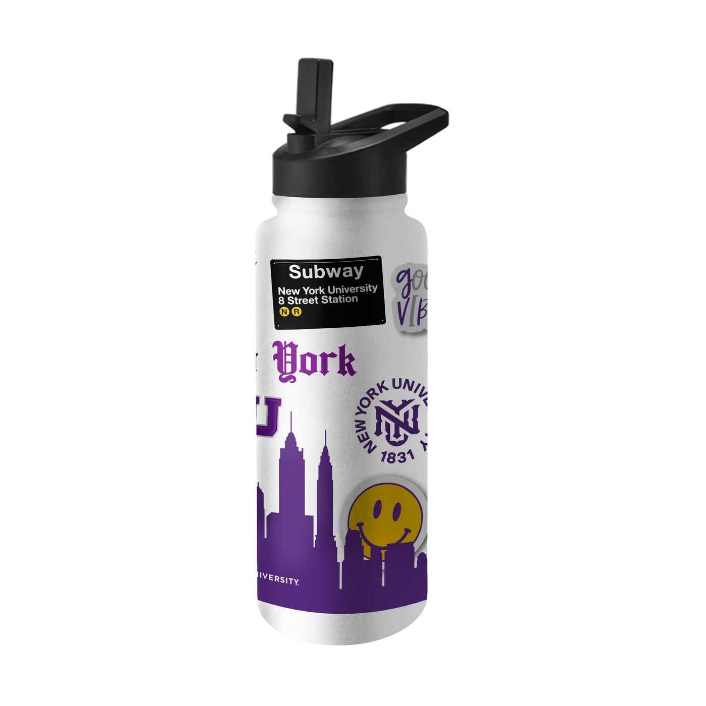 NYU 34oz Native Quencher Bottle