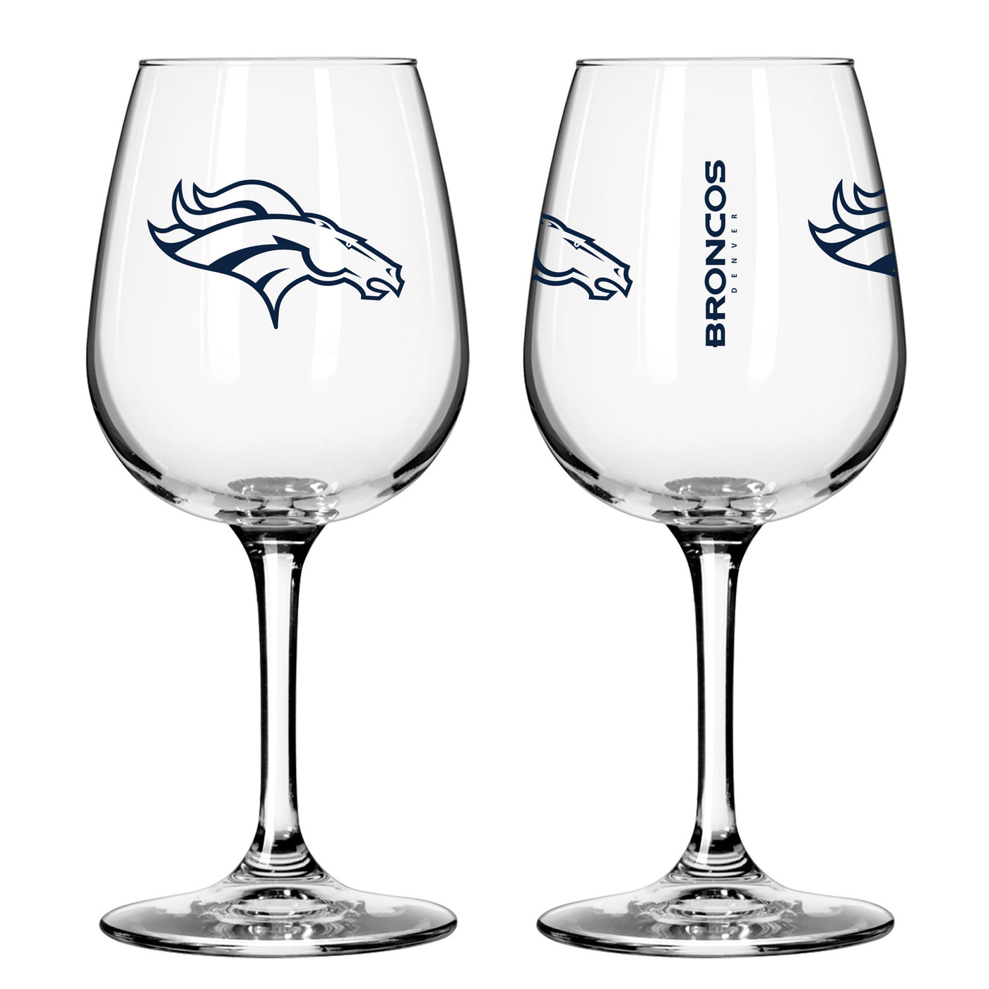 Denver Broncos 12oz Gameday Stemmed Wine Glass