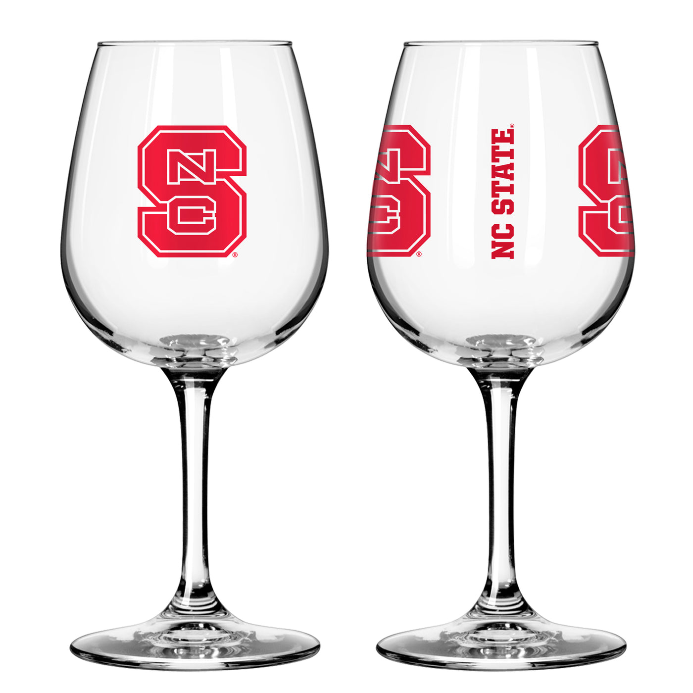 N.C. State 12oz Gameday Stemmed Wine Glass
