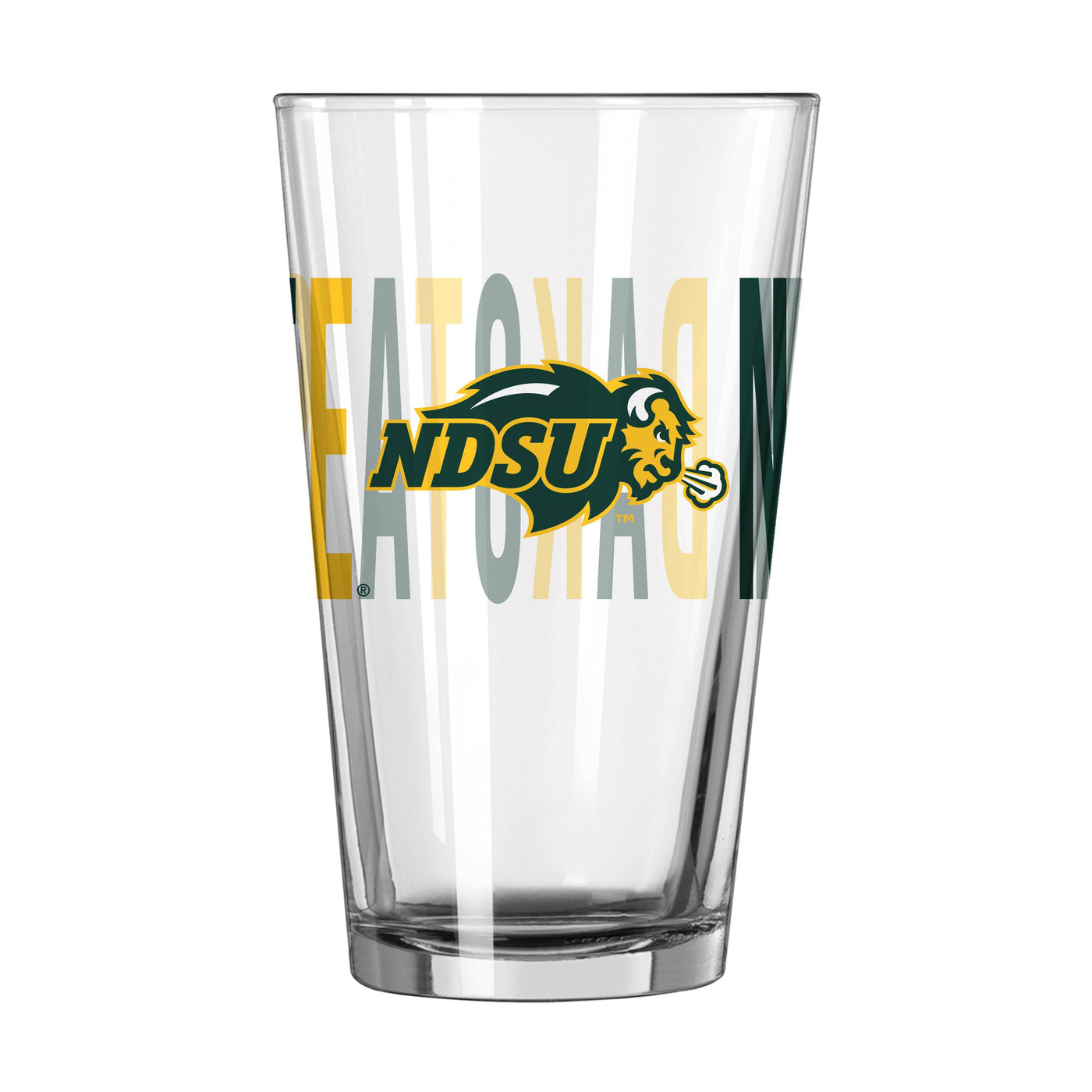 North Dakota State 16oz Overtime Pint Glass - Logo Brands