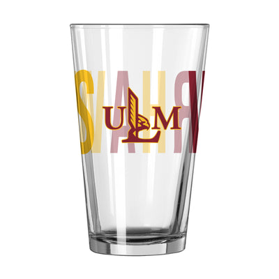 Louisiana Monroe 16oz Overtime Pint Glass - Logo Brands