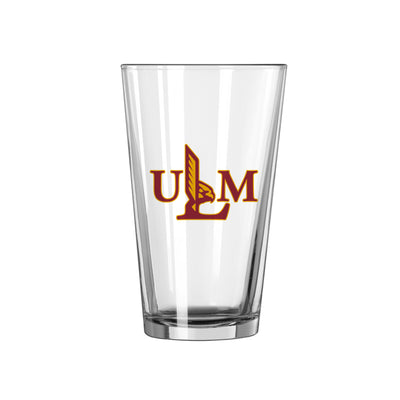 Louisiana Monroe 16oz Logo Pint Glass - Logo Brands