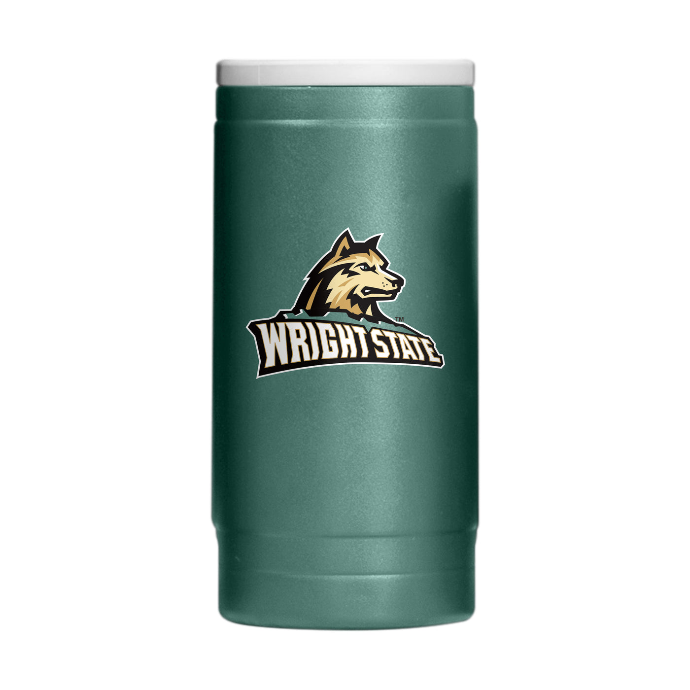 Wright State 12oz Flipside Powder Coat Slim Can Coolie - Logo Brands