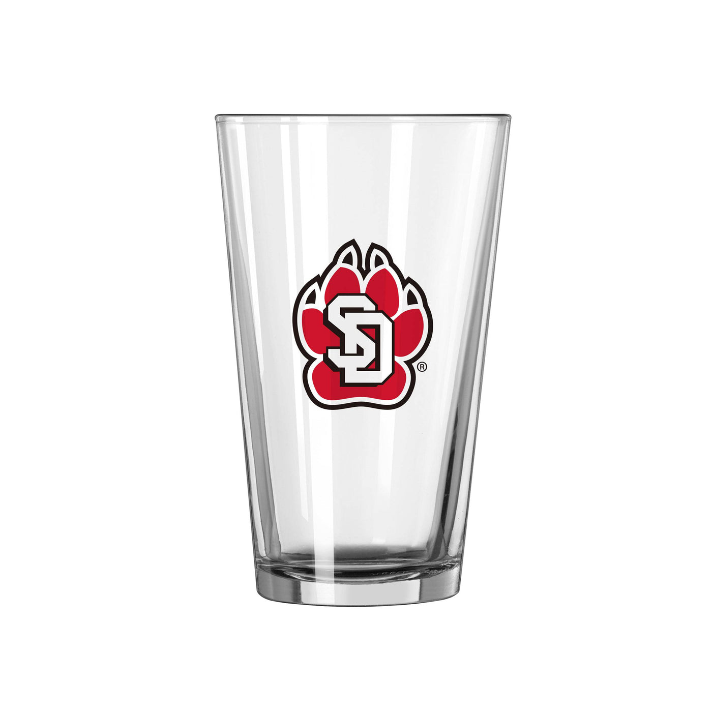 South Dakota 16oz Logo Pint Glass - Logo Brands