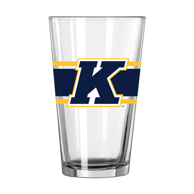 Kent State 16oz Stripe Pint Glass - Logo Brands