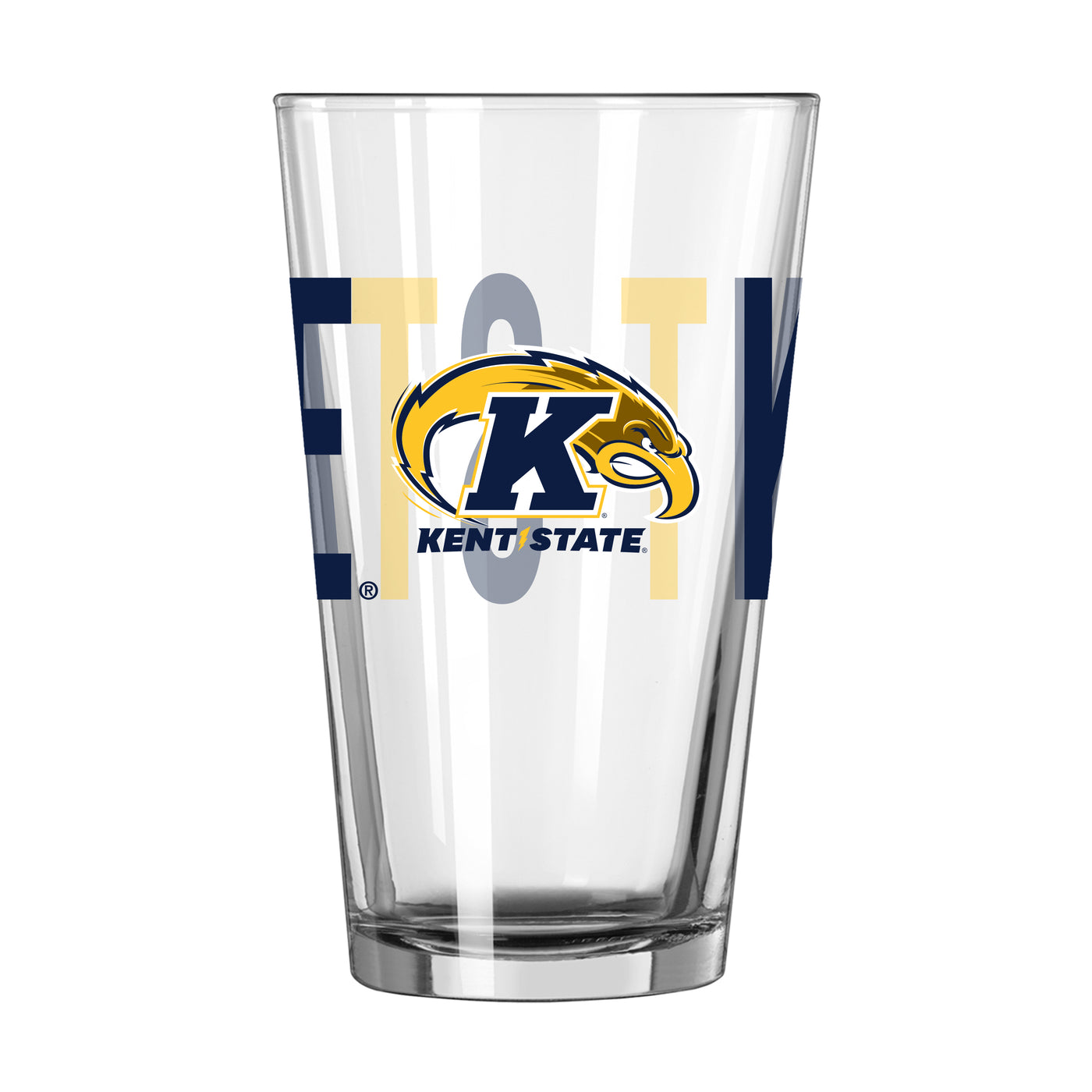 Kent State 16oz Overtime Pint Glass - Logo Brands