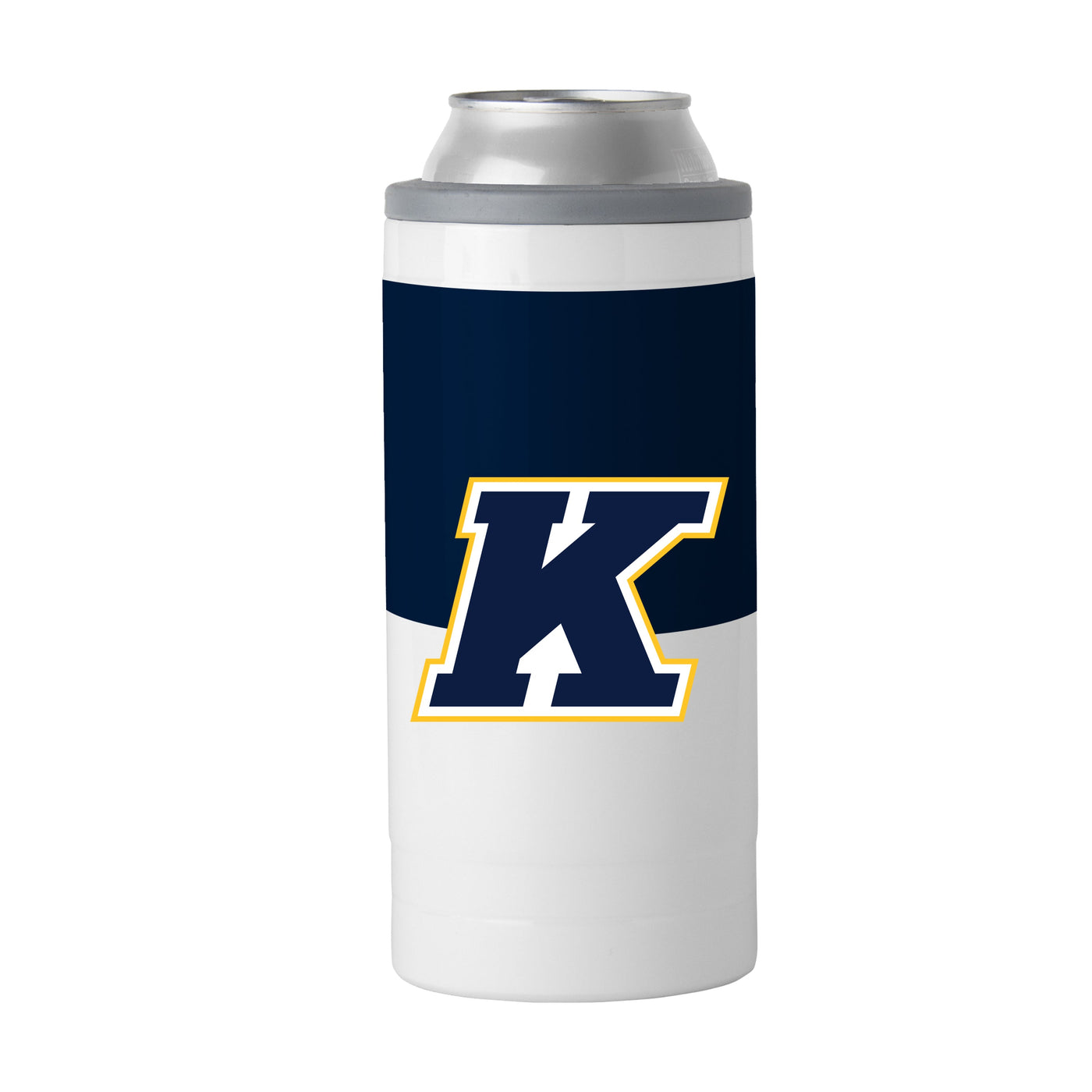 Kent State 12oz Colorblock Slim Can Coolie - Logo Brands