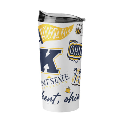 Kent State 20oz Native Powder Coat Tumbler